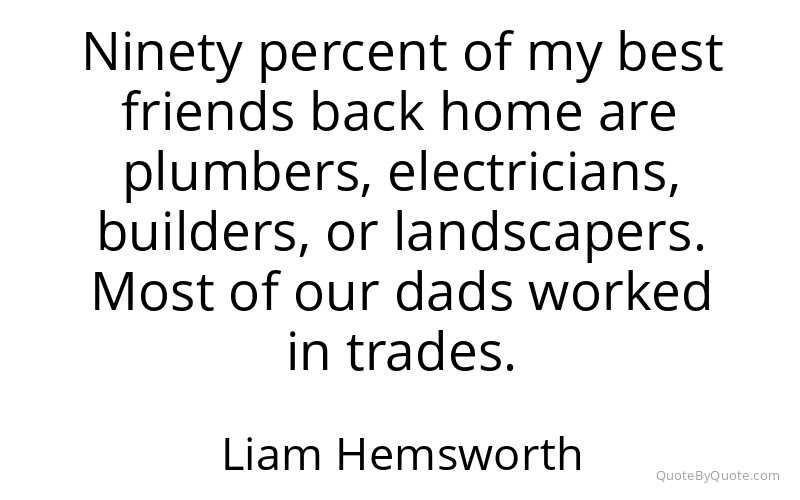 Preview image for this quote by Liam Hemsworth