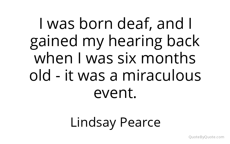 Preview image for this quote by Lindsay Pearce