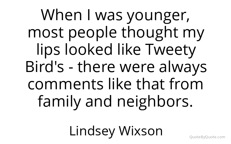 Preview image for this quote by Lindsey Wixson