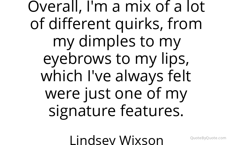 Preview image for this quote by Lindsey Wixson