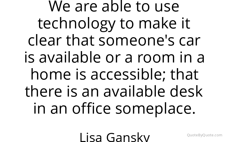 Preview image for this quote by Lisa Gansky