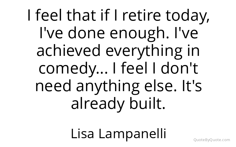 Preview image for this quote by Lisa Lampanelli