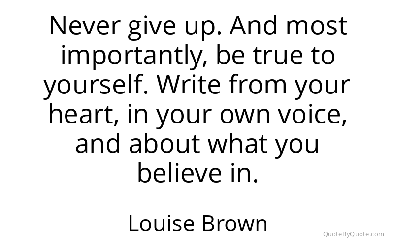 Preview image for this quote by Louise Brown