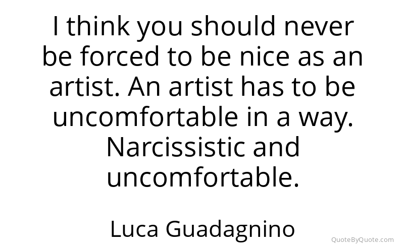 Preview image for this quote by Luca Guadagnino