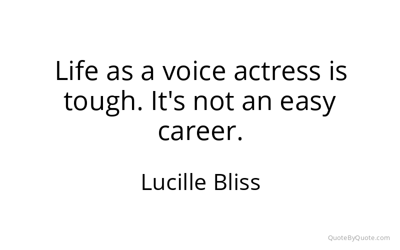 Preview image for this quote by Lucille Bliss