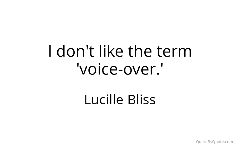 Preview image for this quote by Lucille Bliss