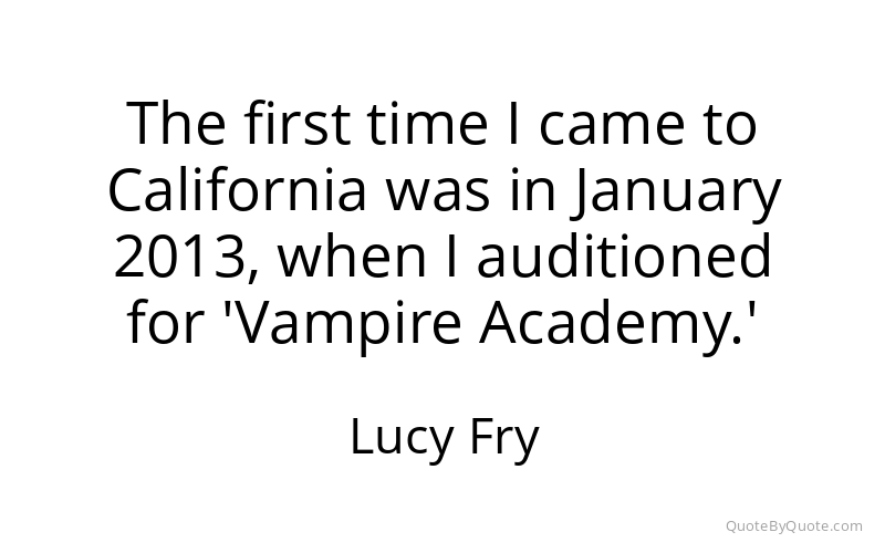 Preview image for this quote by Lucy Fry