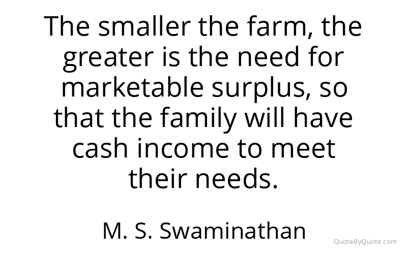 Preview image for this quote by M. S. Swaminathan