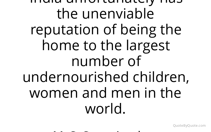 Preview image for this quote by M. S. Swaminathan