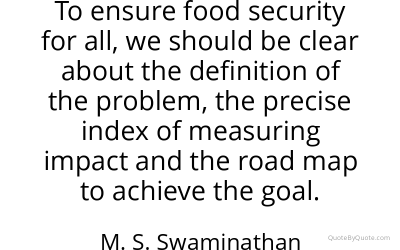 Preview image for this quote by M. S. Swaminathan