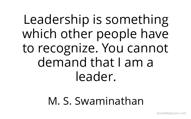 Preview image for this quote by M. S. Swaminathan