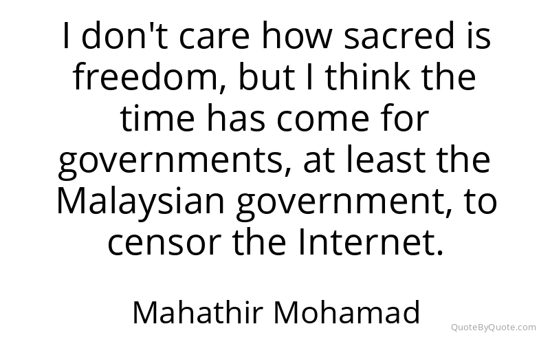 Preview image for this quote by Mahathir Mohamad