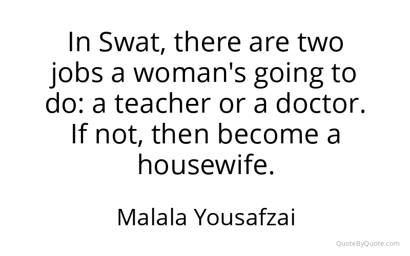 Preview image for this quote by Malala Yousafzai