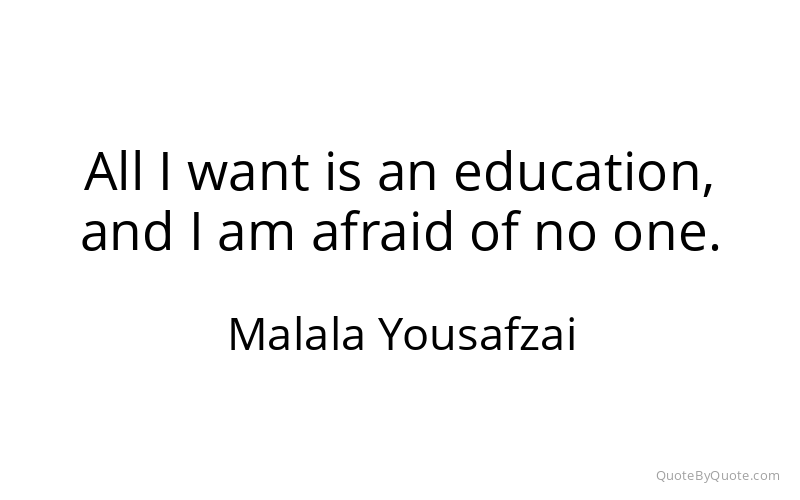 Preview image for this quote by Malala Yousafzai