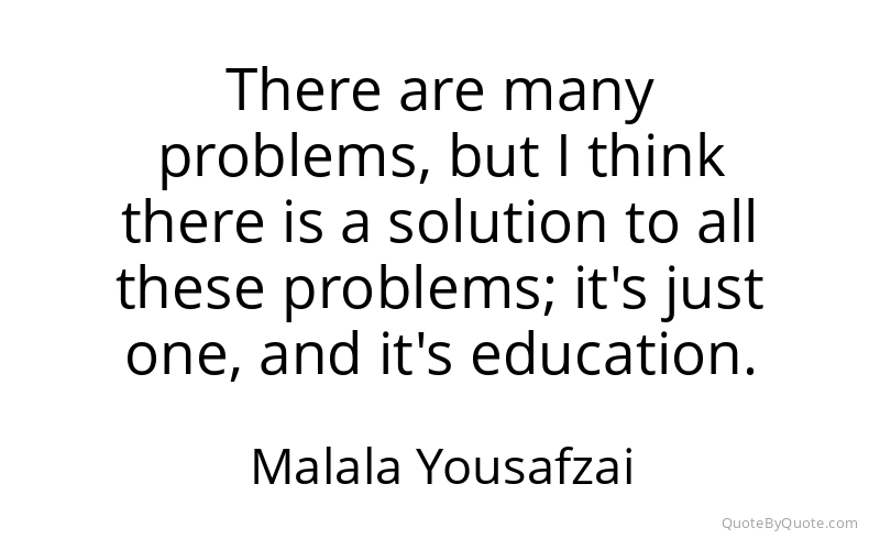 Preview image for this quote by Malala Yousafzai