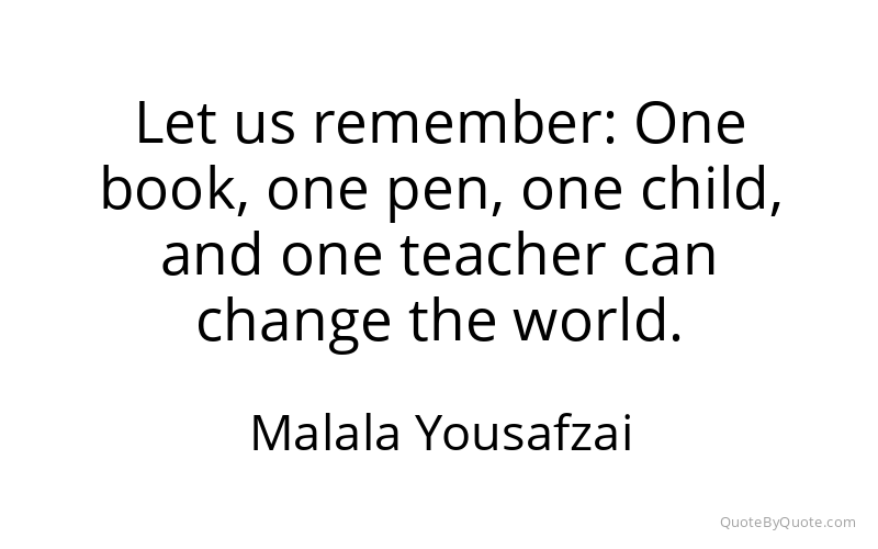Preview image for this quote by Malala Yousafzai