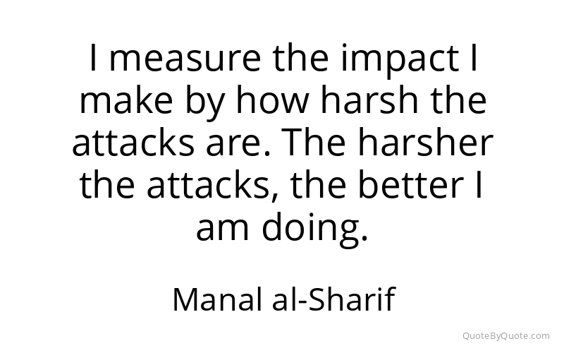 Preview image for this quote by Manal al-Sharif