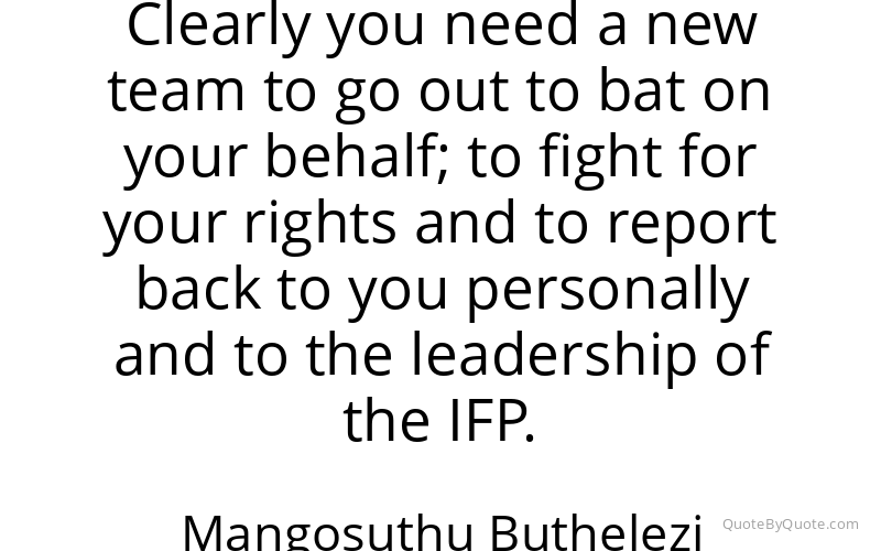Preview image for this quote by Mangosuthu Buthelezi