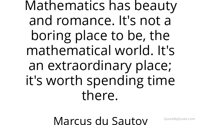 Preview image for this quote by Marcus du Sautoy