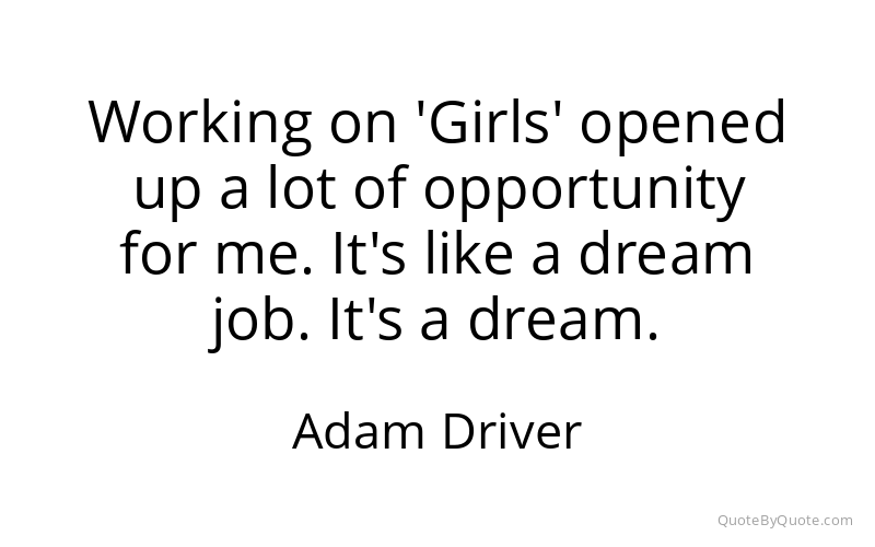 Preview image for this quote by Adam Driver