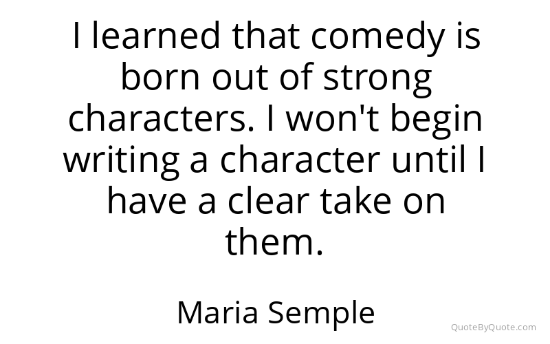 Preview image for this quote by Maria Semple