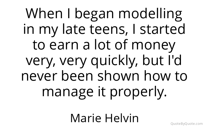 Preview image for this quote by Marie Helvin