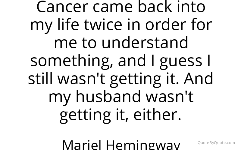 Preview image for this quote by Mariel Hemingway