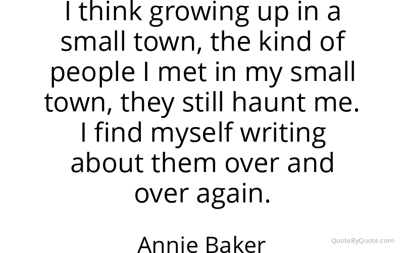 Preview image for this quote by Annie Baker