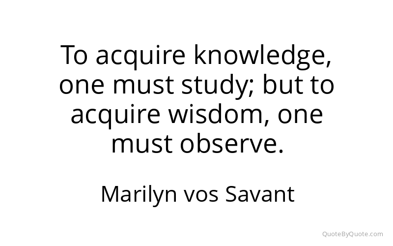 Preview image for this quote by Marilyn vos Savant