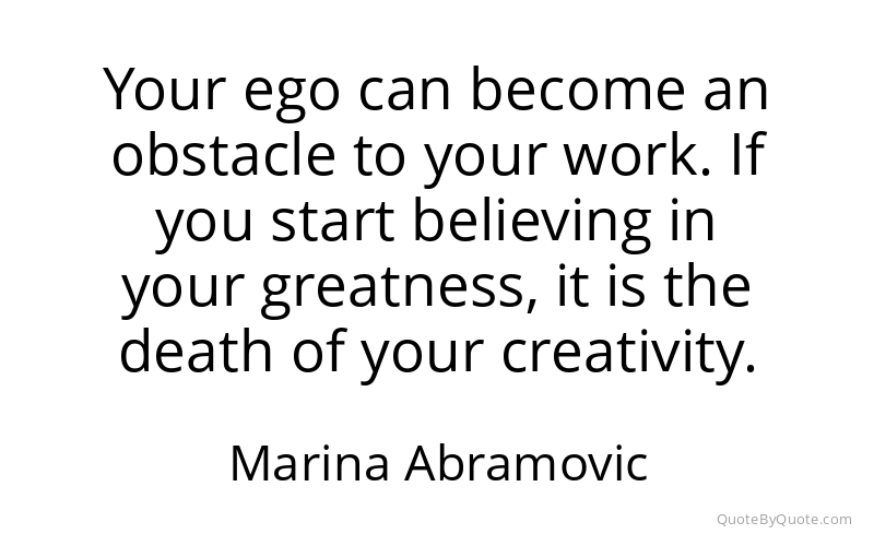 Preview image for this quote by Marina Abramovic