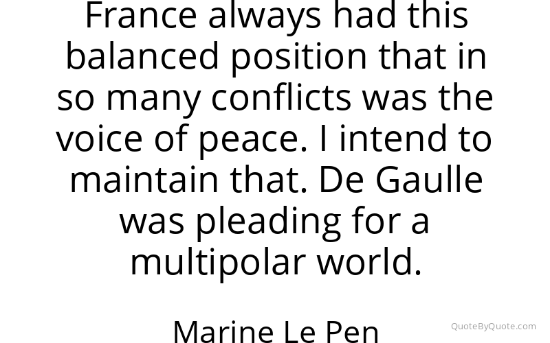 Preview image for this quote by Marine Le Pen
