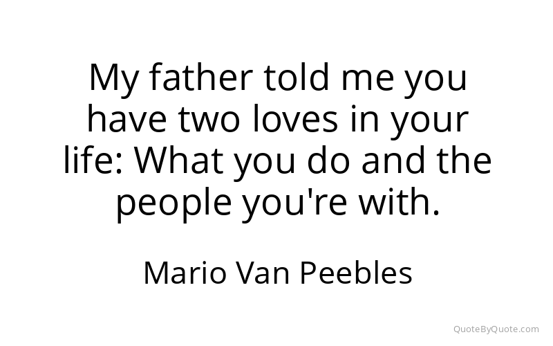 Preview image for this quote by Mario Van Peebles