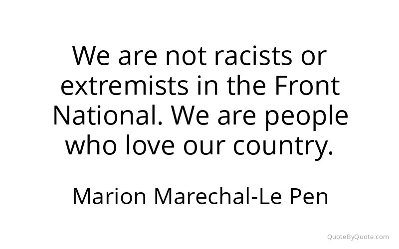 Preview image for this quote by Marion Marechal-Le Pen