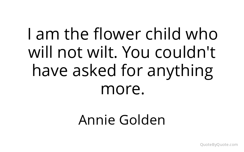 Preview image for this quote by Annie Golden