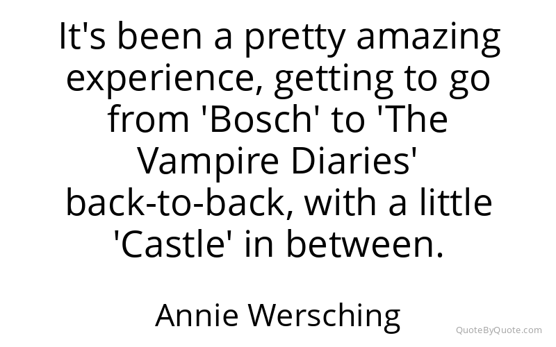 Preview image for this quote by Annie Wersching