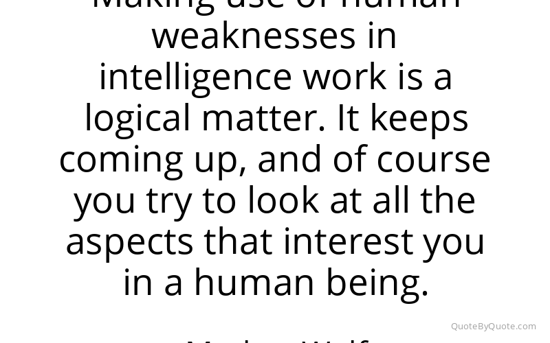 Preview image for this quote by Markus Wolf