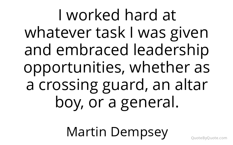 Preview image for this quote by Martin Dempsey