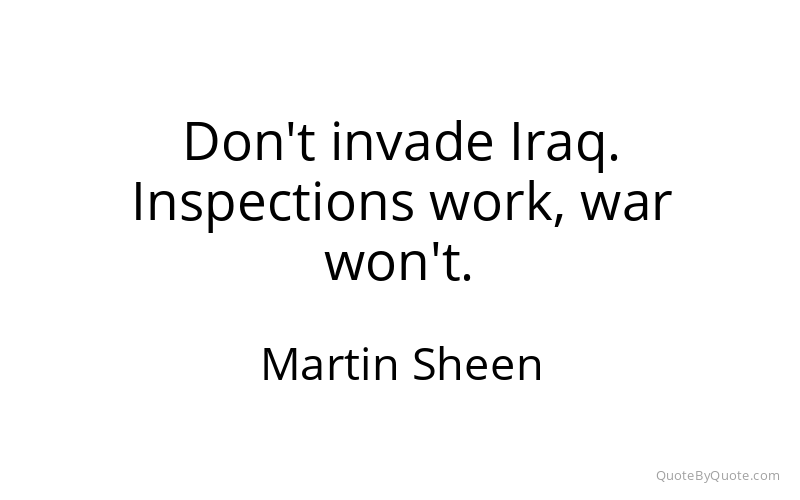 Preview image for this quote by Martin Sheen