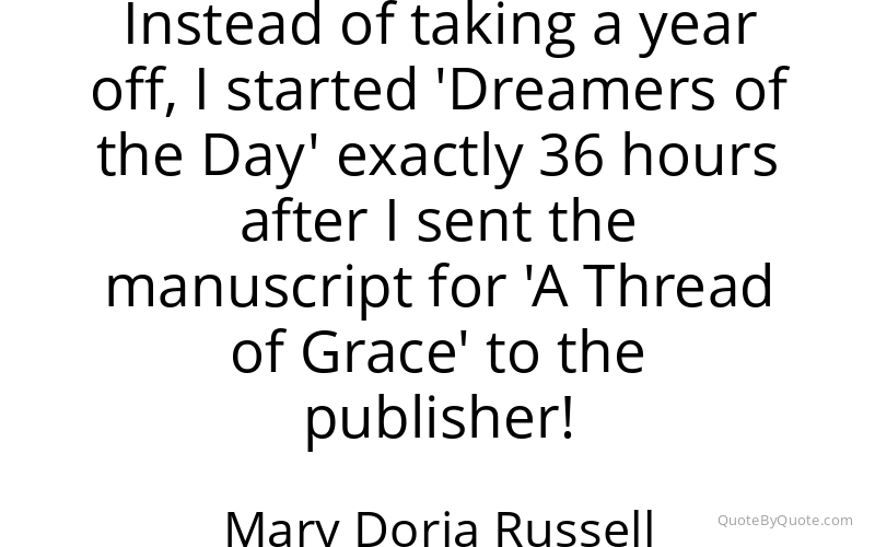 Preview image for this quote by Mary Doria Russell