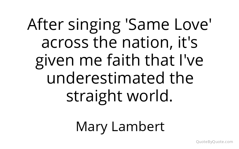 Preview image for this quote by Mary Lambert