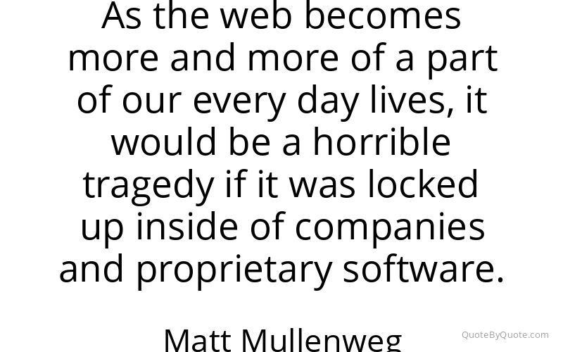 Preview image for this quote by Matt Mullenweg