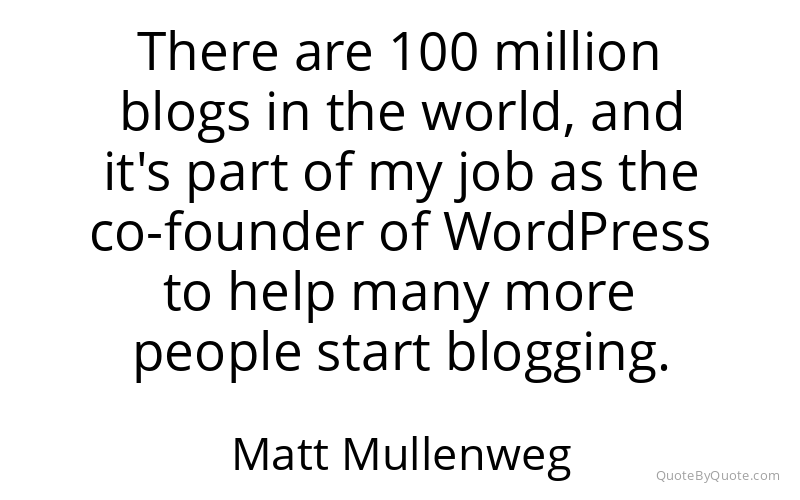 Preview image for this quote by Matt Mullenweg