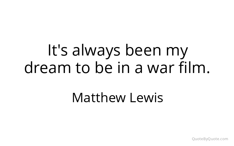 Preview image for this quote by Matthew Lewis