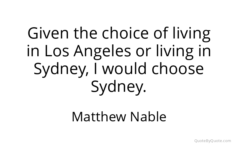 Preview image for this quote by Matthew Nable