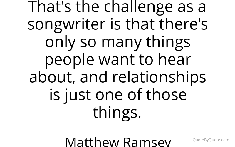 Preview image for this quote by Matthew Ramsey