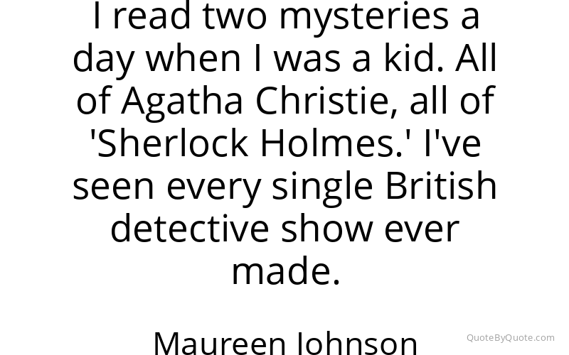 Preview image for this quote by Maureen Johnson