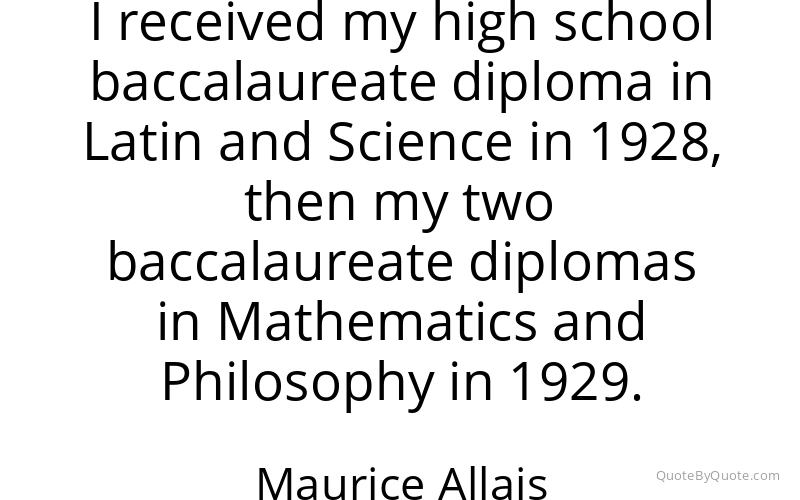 Preview image for this quote by Maurice Allais