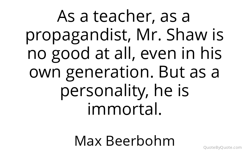 Preview image for this quote by Max Beerbohm