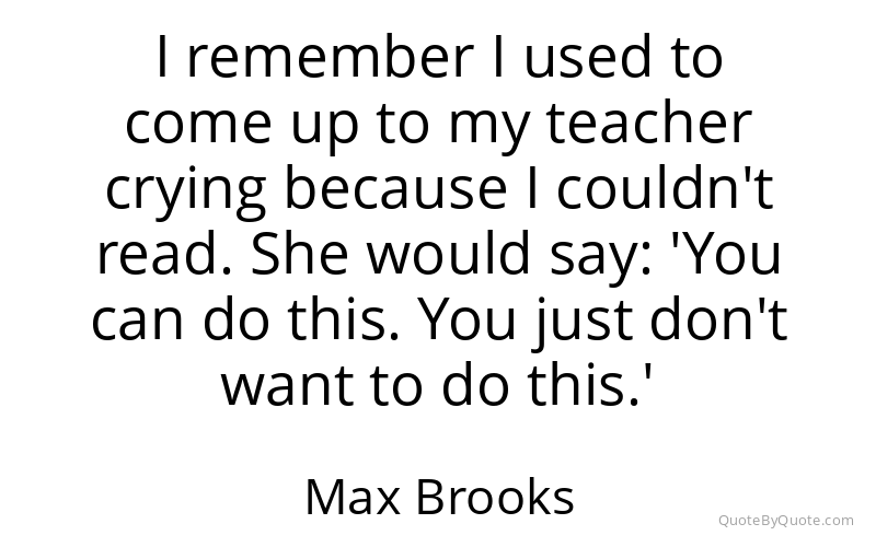 Preview image for this quote by Max Brooks