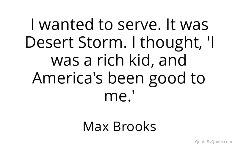 Preview image for this quote by Max Brooks